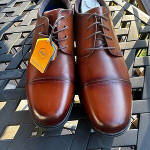 Nunn Bush Classic Men's Dress Oxfords - cognac  Wide Fit size 14 XW
